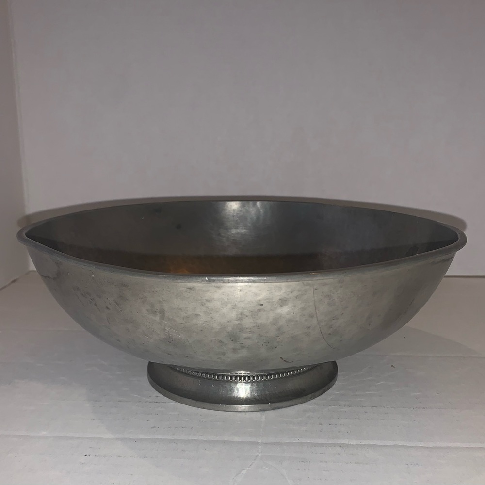 Art Deco Antique Just Andersen Hand Hammered Pedestal Bowl